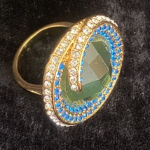 Vintage QVC JOAN RIVERS Classics Collection Pavé Prism Ring Sz 7 with Swarovski - $35.00