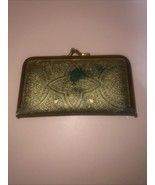 Vintage Ornate Gold Leather Nail Set, Kiss Clasp Manicure Set, *READ* - $184.35 MXN