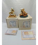 Lot Of (2) Rocking Horse Cherished Teddies - $372.46 MXN