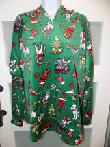 No Boundaries Plush Christmas Dog Hoodie Pullover Green LS Size XXXL (21... - $426.91 MXN