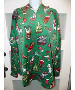 No Boundaries Plush Christmas Dog Hoodie Pullover Green LS Size XXXL (21... - $389.31 MXN