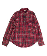 Aeropostale Vintage Style Soft Red Plaid Plaid Lightweight Button Up Shi... - $12.86
