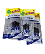 4 Pack Of 4 Little Trees Vent Wrap Odor Eliminator 60 Days Air Freshener - $476.76 MXN