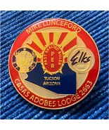 Tucson Arizona Elks Lodge Past Exalted Ruler Mike Lunceford BPOE Lapel P... - £10.85 GBP