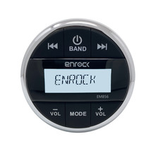 Enrock Bluetooth Marine Digital Media Stereo Radio Usb Aux Round Receiver - £146.46 GBP
