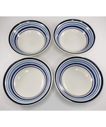 Mainstays Home Multi Band Blue Bowl Set of 4 - £23.69 GBP