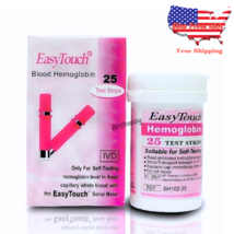 Easy Touch Blood Hemoglobin 25 Test Strips per Box Original Item Brand - $46.14