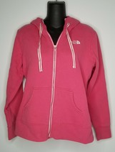 The North Face Womens Pink Full Zip Up Jacket Hoodie Sz Large - £19.65 GBP