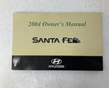 2004 Hyundai Santa FE Owners Manual OEM F04B40001 - $12.37