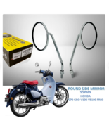 Mirror 1 Pair Short Thread Round Shape Fit Honda Cub C70 C90 CM90 DHL Ex... - $106.68 CAD