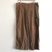 Beautiful People Corduroy Pants Small Brown Straight leg Flat Front Belt... - $46.36