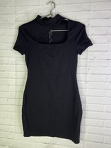 Urban Outfitters UO Kenan Cutout Mini Little Black Dress Womens Size S - £36.01 GBP