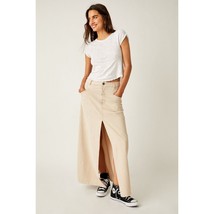 New FREE PEOPLE We The Free Come As You Are Cord Maxi Skirt $128 SIZE 12... - $70.20