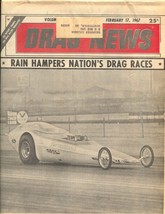 Drag News-2/17/1967-Rain Hampers Nation&#39;s Drag Race cover-1967 Vol.12 #34-VF-... - £42.16 GBP