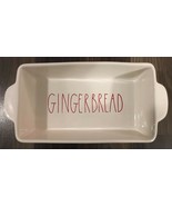 New Rae Dunn LL Gingerbread Baking Dish Loaf Pan Red Large Letter Christ... - $43.34