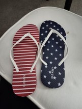 Old Navy Flip Flops Red White And Blue - £3.13 GBP