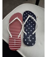 Old Navy Flip Flops Red White And Blue - £3.15 GBP