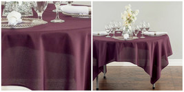 70 in. Square Polyester Tablecloths Wedding &amp; Event - Eggplant - P01 - £26.53 GBP