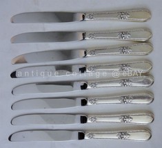 1930 antique 1847 ROGERS SILVERPLATE FLATWARE ADORATION 8pc dinner knives - £30.82 GBP
