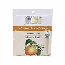 Aura Cacia Relaxing Sweet Orange Aromatherapy Mineral Bath | 2.5 oz. Packet - £6.59 GBP