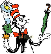 New Dr Seuss Cat In The Hat Juggling Counted Cross Stitch Pattern Chart - £3.12 GBP