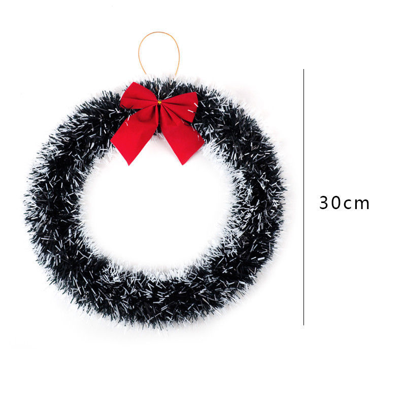 30Cm White Christmas Decoration Pine Garland Wreath Door Window Wreath  - $5.50