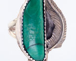 Anello Navajo Sisteks In Argento Sterling Con Pietra Di Malachite Taglia... - $257.09