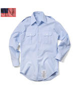 NEW 2025 AIR FORCE USAF SHIRT MENS LONG SLEEVE DRESS BLUE UNIFORM ALL SIZES - $745.32 MXN
