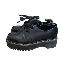 Dr. Martens Docs Holly Women&#39;s Leather Platform Shoes Black Size 9 - $123.75
