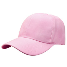 Light Pink Baseball Cap Hats Plain Blank Adjustable Solid - £10.09 GBP