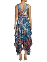 ALICE + OLIVIA Tie Dye Kaleidoscope Layered Ruffle Dress - Size 10 - NWT... - £275.24 GBP