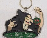 Vintage Disney Store Snow White Old Hag Witch Poison Apple Plastic Keychain - $29.60