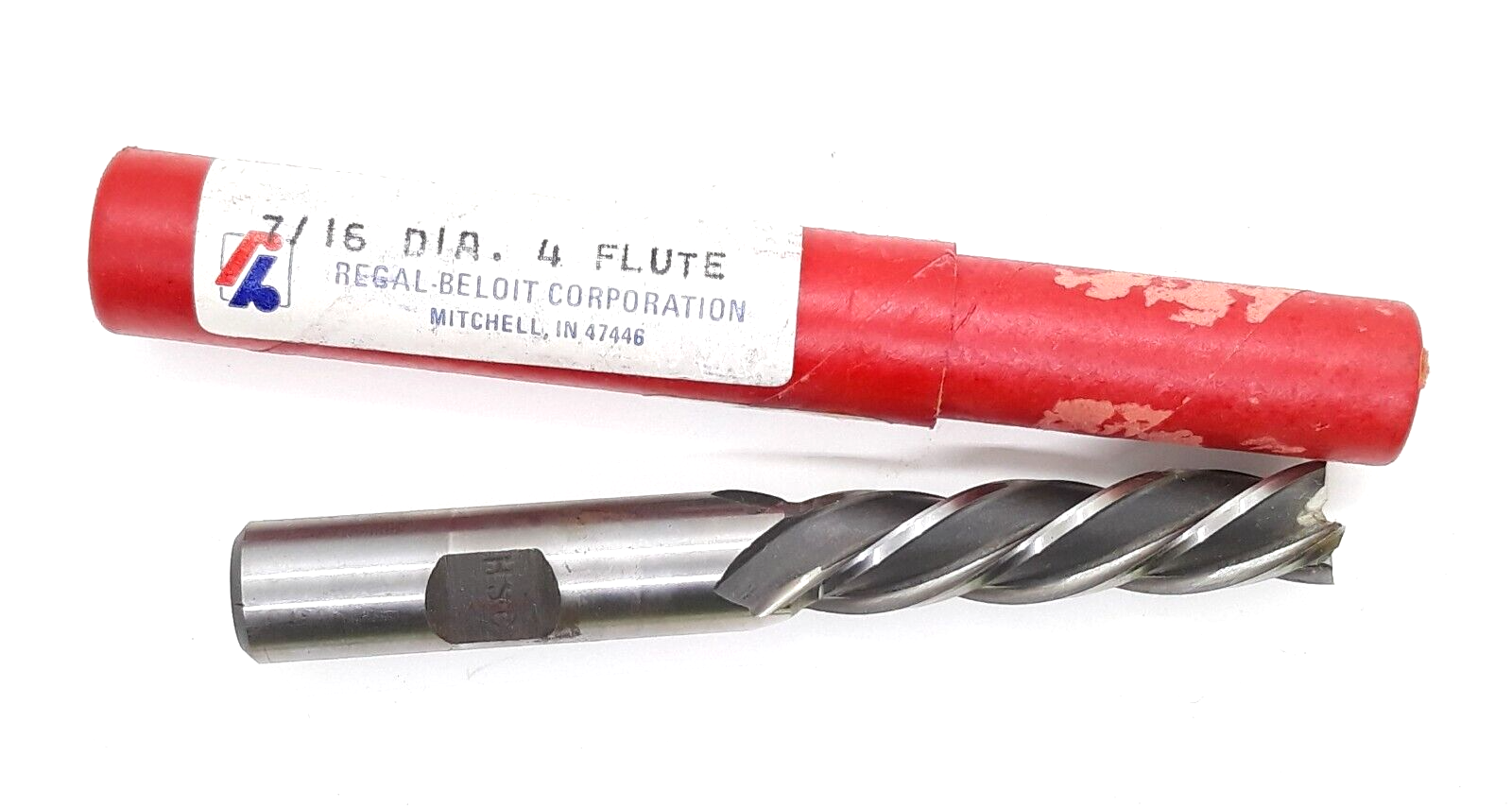 Regal Beloit 4 Flute HSCO LH 7/16&quot; End Mill 7/16&quot; Shank Loc 2&quot; M42 Cobalt - $21.99