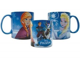 Walt Disney Frozen Movie Main Cast Images Wrap-Around 14 oz Ceramic Mug UNUSED - $13.54