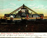 Vtg Postcard 1909 Plowing Seeding Harrowing 44 Ft. Wide California Behre... - $18.04