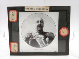 General Anatoly Stoessel / Stessel 1900&#39;s Russian Antique Glass Slide Pl... - $113.99