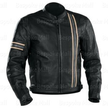 New Handmade Man&#39;s Vintage Style CE Armour Motorbike Cowhide Leather Jac... - $179.99