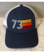 73 1973 Retro Birthday Trucker Snapback Hat White Mesh The Classics - $29.02