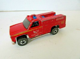 Mattel Hot Wheels Diecast Emergency Unit #50 Red Truck Hong Kong 1974 H2 - £2.86 GBP