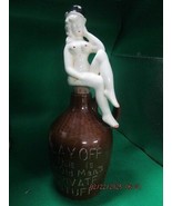 LAY OFF KENMAR JAPAN OLD MAN&#39;S PRIVATE STUFF WHISKEY LIGHT BROWN JAR 8.5... - $846.75 MXN