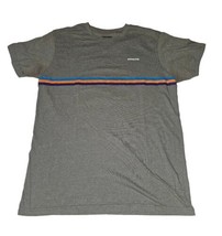 Patagonia Shirt Mens Large Gray Slim Fit striped Hiking Climbing Outdoor Casual - £13.91 GBP