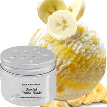Banana Buttercream Scented Aroma Beads Room/Car Air Freshener Odour Eliminator - £14.42 GBP+