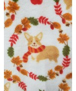Fall Thanksgiving Corgi Plush Soft Dog Throw Blanket Home Decor  - £23.58 GBP