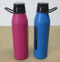 Lot of (2) Takeya Glass Water Bottles Silicone Sleeve Twist Cap 22oz 10 ... - £51.95 GBP