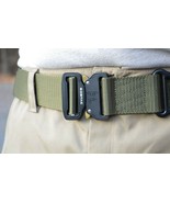 Heavy Duty Tactical military buckle gun web belt law enforcement OD GREE... - £12.57 GBP