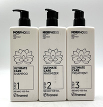 Framesi Morphosis Ultimate Care Trio Shampoo/Maximizer/Treatment 16.9 oz - £93.04 GBP