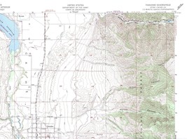 Paradise Quadrangle Utah 1986 USGS Topo Map 7.5 Minute Topographic - £18.73 GBP
