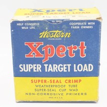 Vintage Western Xpert Super Target Load Ammunition Shotgun Shells Empty Box - £20.50 GBP