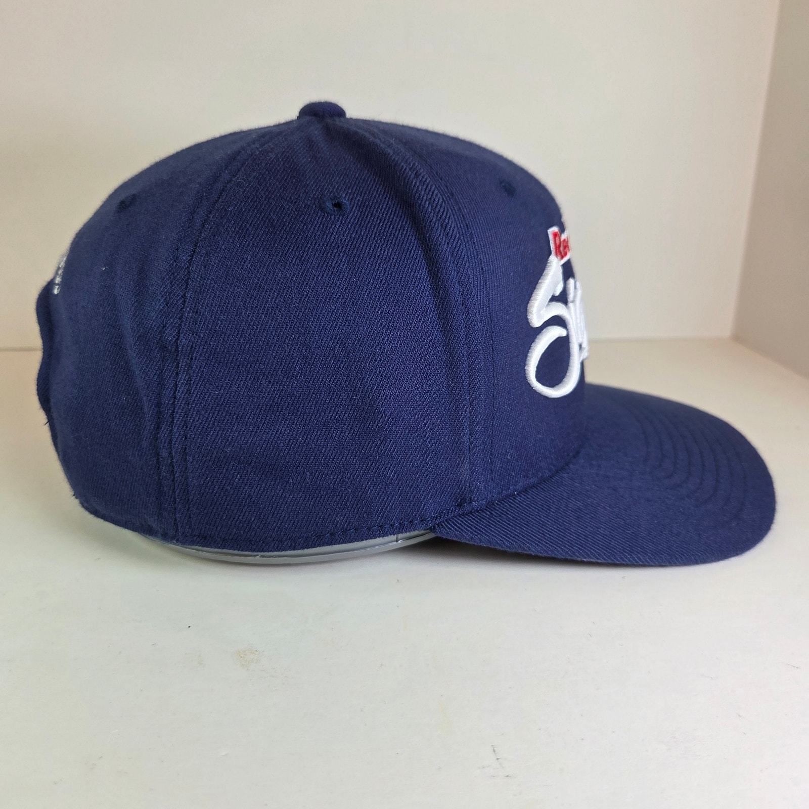 Red Bull Snapback Hat Blue Flat Brim Adjustable Racing Cap Vietnam Item image 2