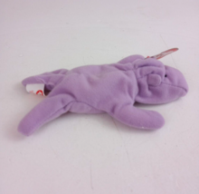 Vintage 1993 Ty Teenie Beanie Baby Happy The Hippo 6" Bean Bag Plush With Tags - $6.78
